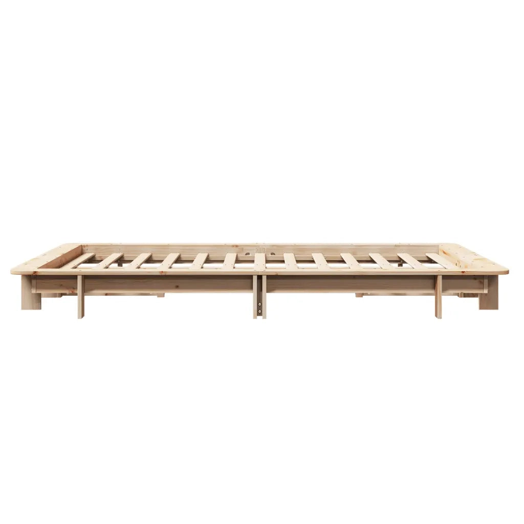 Letto senza Materasso 120x200 cm in Legno Massello di Pino