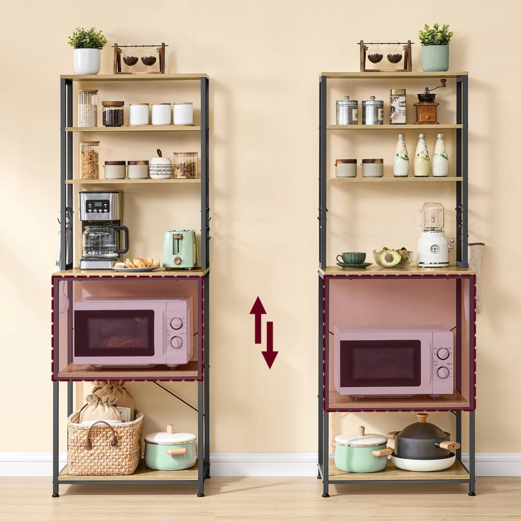 Scaffale da cucina industriale Artisan con porta spezie