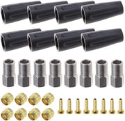 Set di freni a disco idraulici - Inclusi 4 x anelli di lubrificazione - 4 x anelli di pressione - 4 x viti per serbatoio - 4 x coppe di stoffa