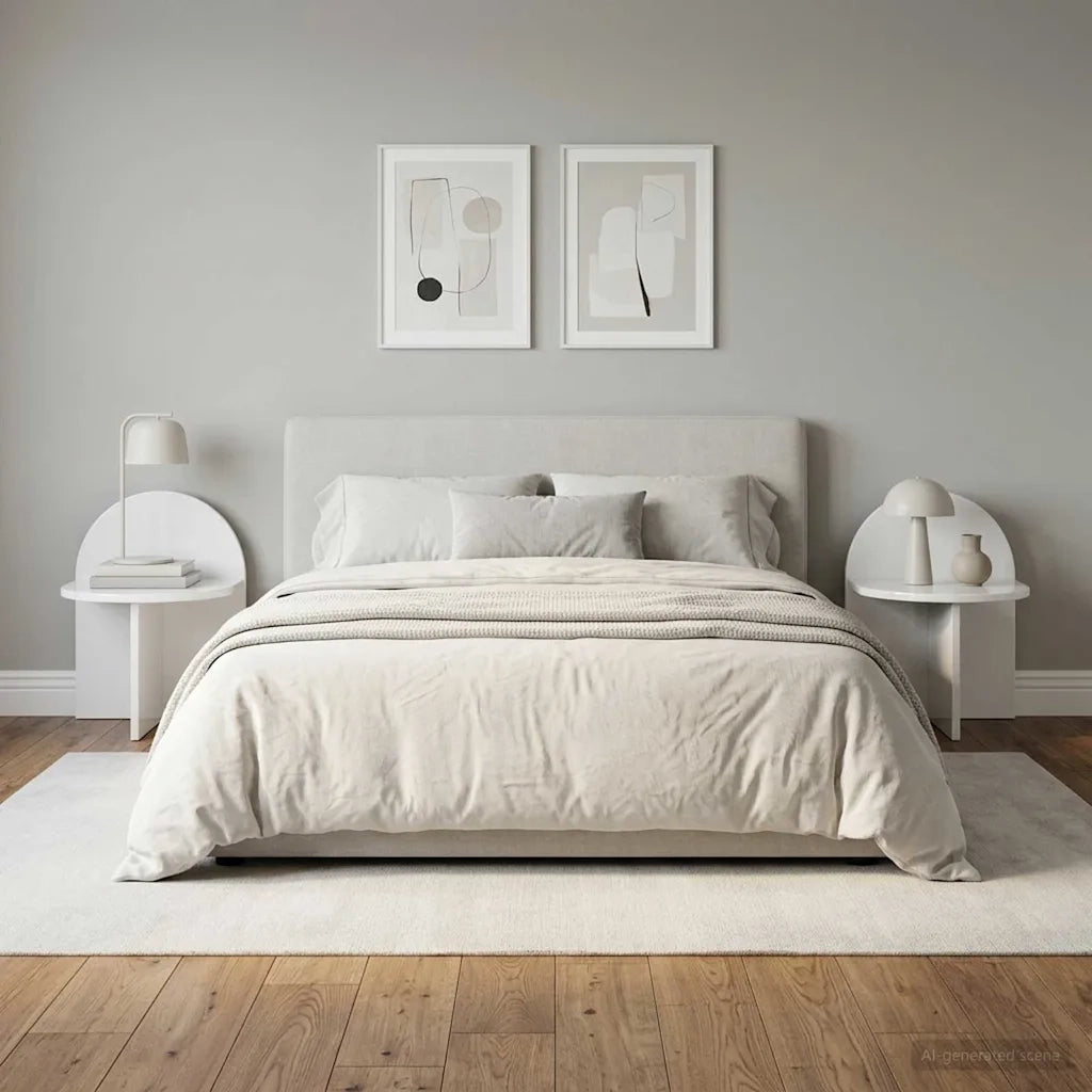 Comodino 2 pcs Bianco Lucido 40 x 35,5 x 45,5 cm 8001140