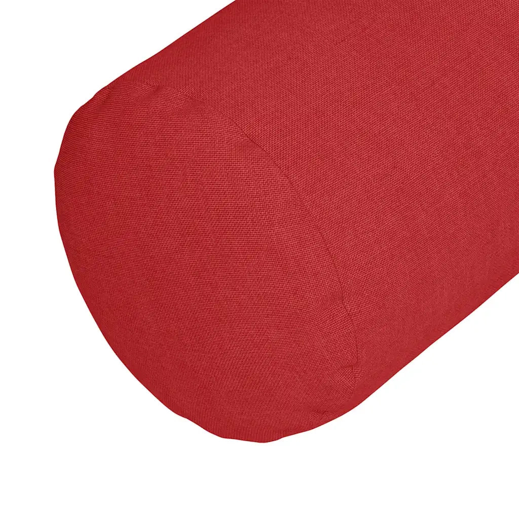 Cuscini a rullo 2 pcs Rosso Ø 25 x 70 cm Tessuto
