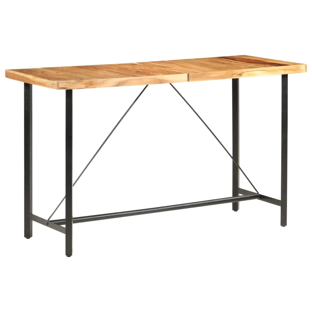 Tavolo da Bar 180x70x107 cm in Legno Massello di Acacia cod mxl 60029