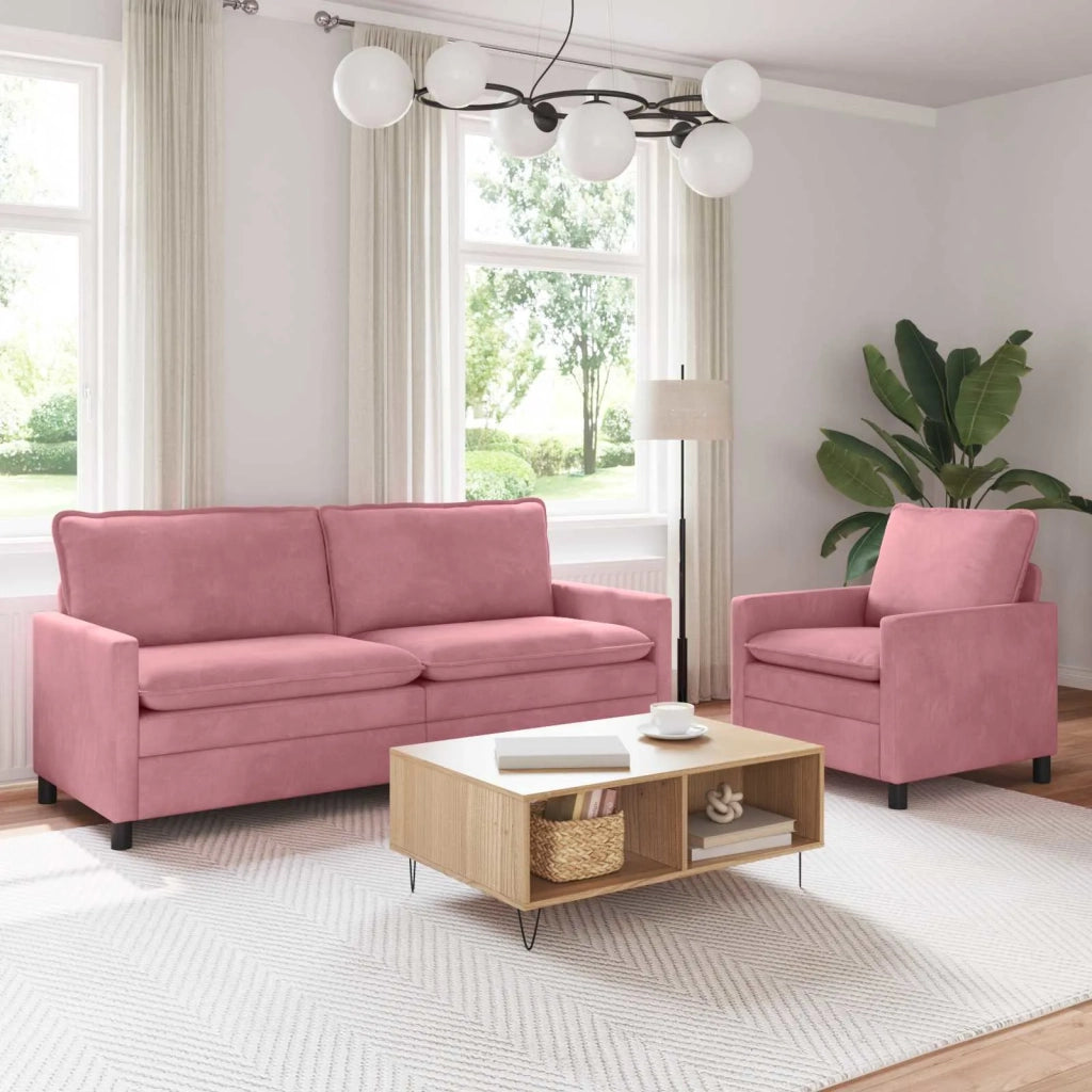 Set di divani 2 pcs Rosa Velluto