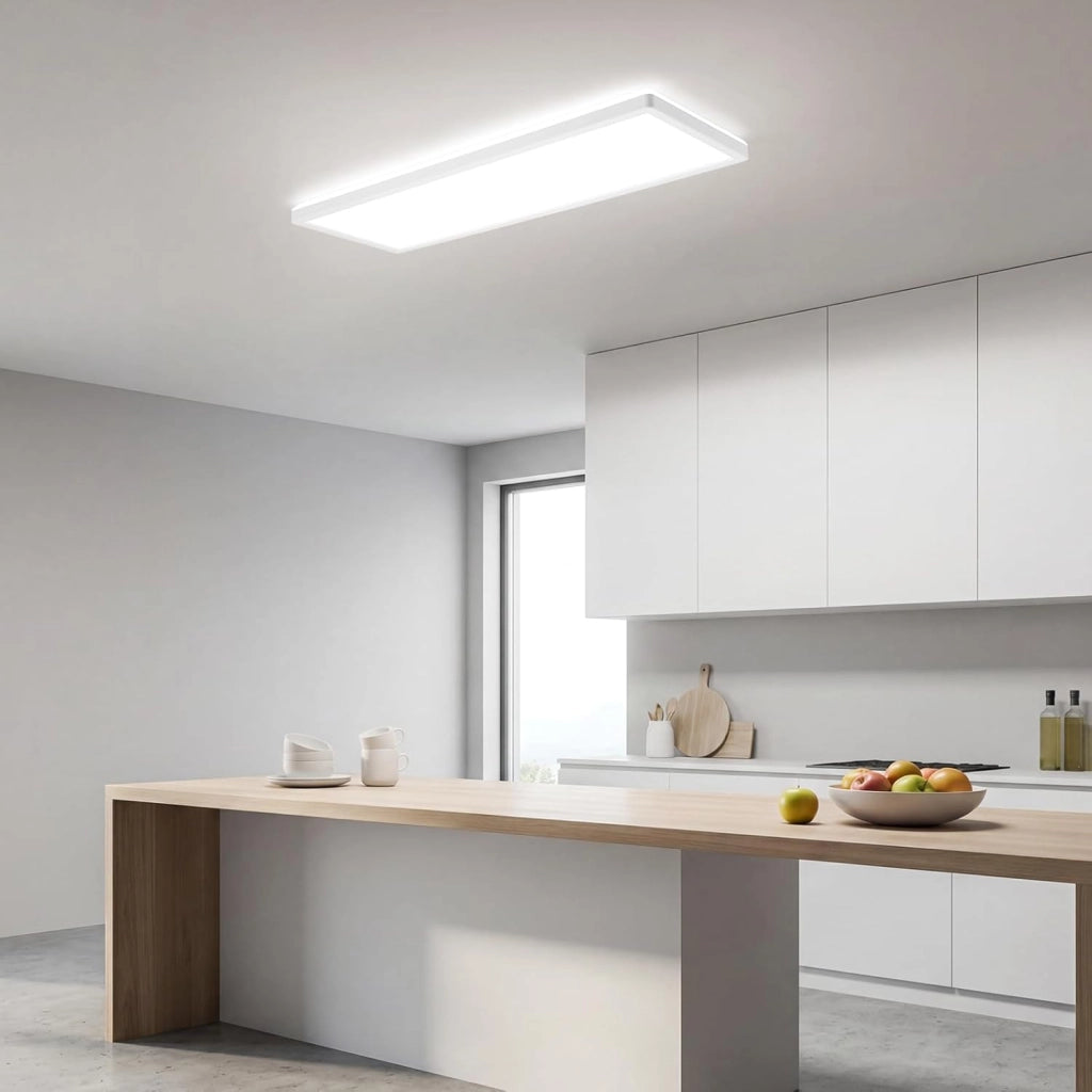 ZMH LED Pannello Soffitto Piatto Dimmabile con Telecomando Bianco Rettangolare Luce Diurna per Corridoio Soggiorno