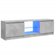 Mobile TV multimediale scaffale TV credenza mobile TV sala da pranzo soggiorno camera da letto con luci LED 120 x 30 x 35,5 cm grigio 02_0026511