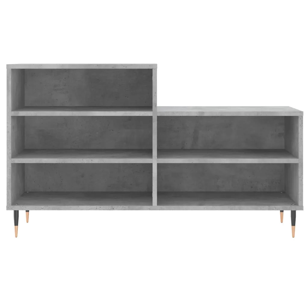 Scarpiera Grigio Cemento 102x36x60 cm in Legno Multistrato 831384