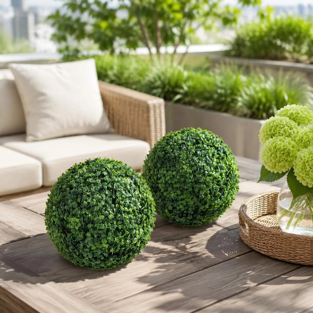 Boxwood Balls, 2 Pieces. Artificially Shaped Ball, 35 Cm.