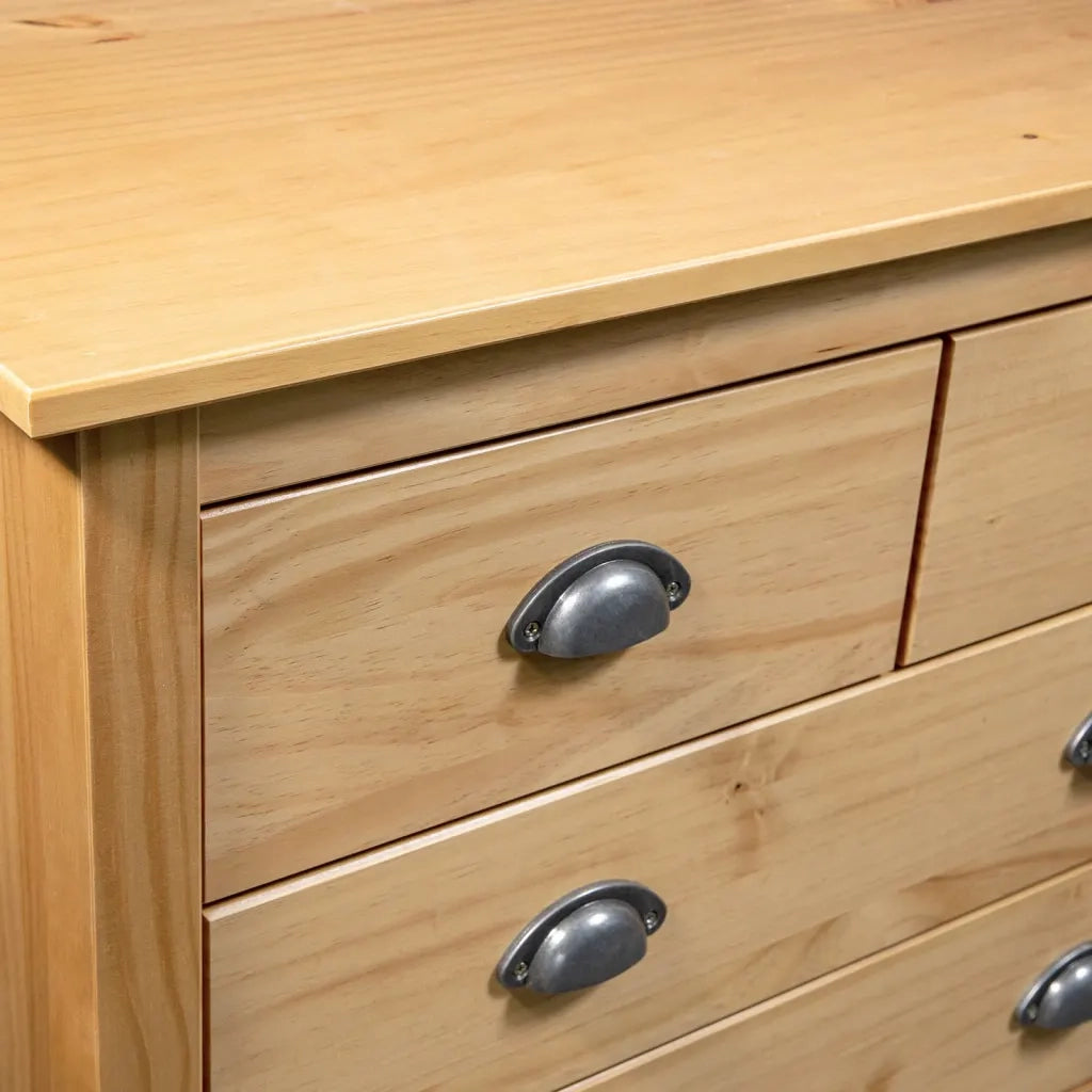 Credenza Hill 79x40x80 cm Legno Massello di Pino 288915