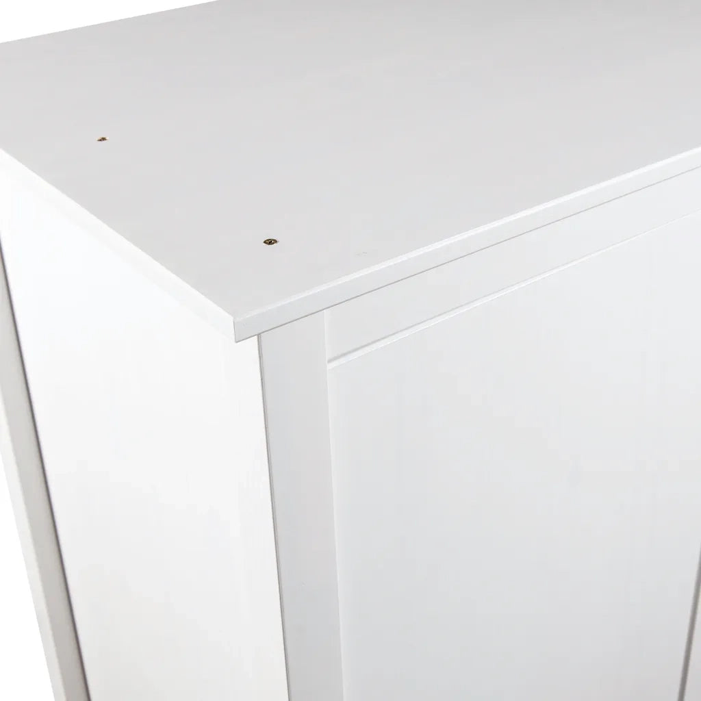 Armadio a 2 Ante Hill Bianco 89x50x170cm in Legno di Pino 288948