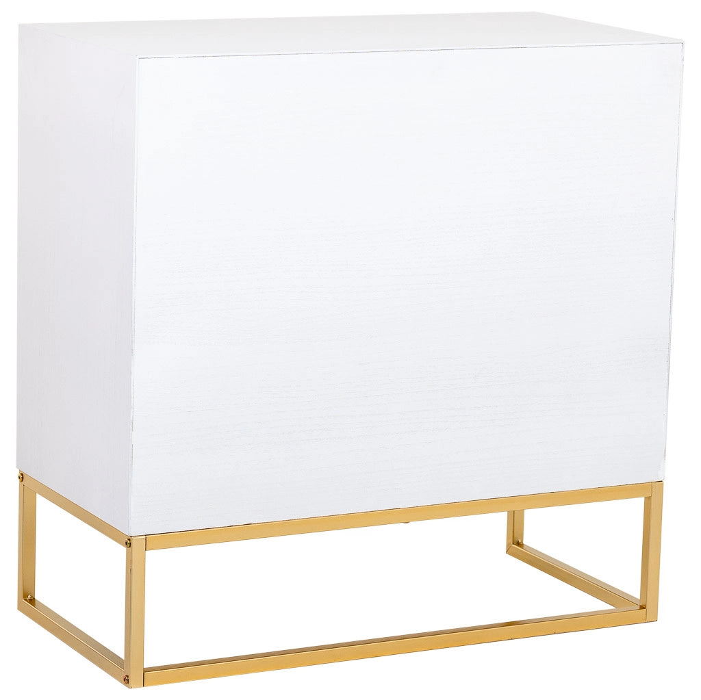 Cassettiera 4 cassetti legno e metallo 80x39,5x81h cm