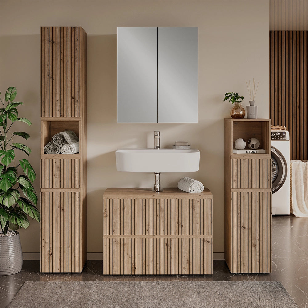 Vicco Set di mobili da bagno Artigiano 4 parti