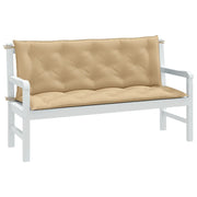 Cuscini Panca Giardino 2pz Beige Mélange 150x50x7 cm Tessuto 4002611