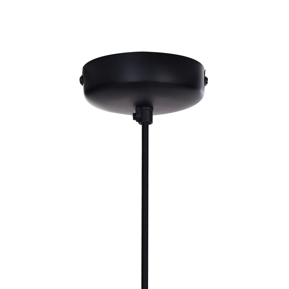 Lampadario di forma rotonda in legno di mango chiaro paralume regolabile appeso lampada da soffitto