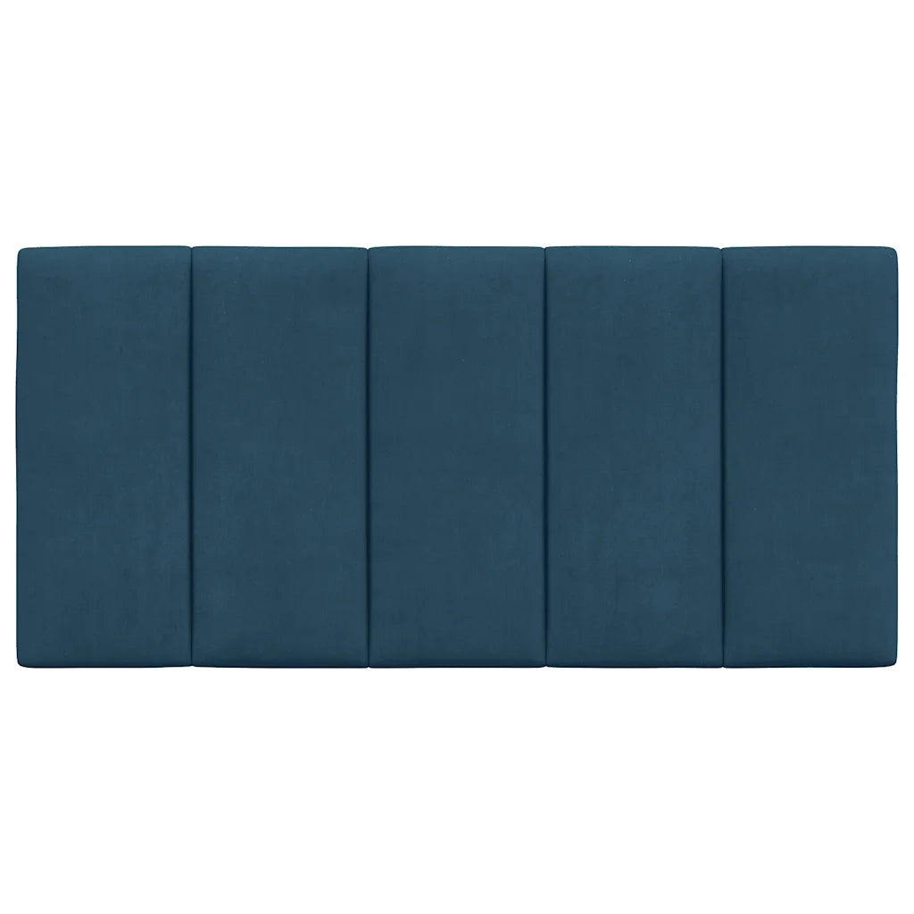 Cuscino Testiera-Cuscino per Testiera Hanko Blu 100 cm in Velluto