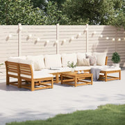 Set Salotto da Giardino 8 pz con Cuscini Legno Massello Acacia 3214305