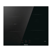 Hisense, Piano Cottura a Induzione, Nero, 59.5 cm, Da Incasso, 4 Zone Cottura