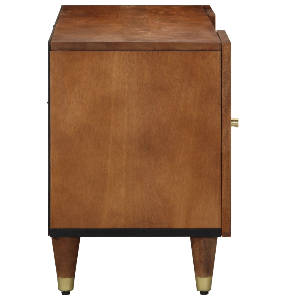 cabinet TV 105x33x46 cm Legno massello di mango