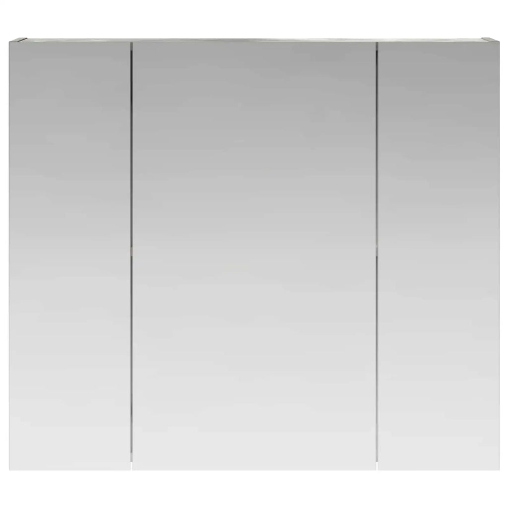 Mobiletto per specchio da bagno con lo scaffale Grigio cemento 889106