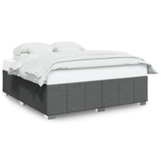 Letto matrimoniale | Letto per adulti | Giroletto senza Materasso Grigio Scuro 180x200 cm Tessuto