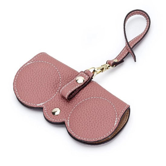 Leder - Protezione per Occhiali da Sole - Incluso Cordoncino - Custodia per Occhiali da Sole in Pelle - Oculari da Sole Custodia - Utile Portaocchiali - Manufatto a mano di alta qualità