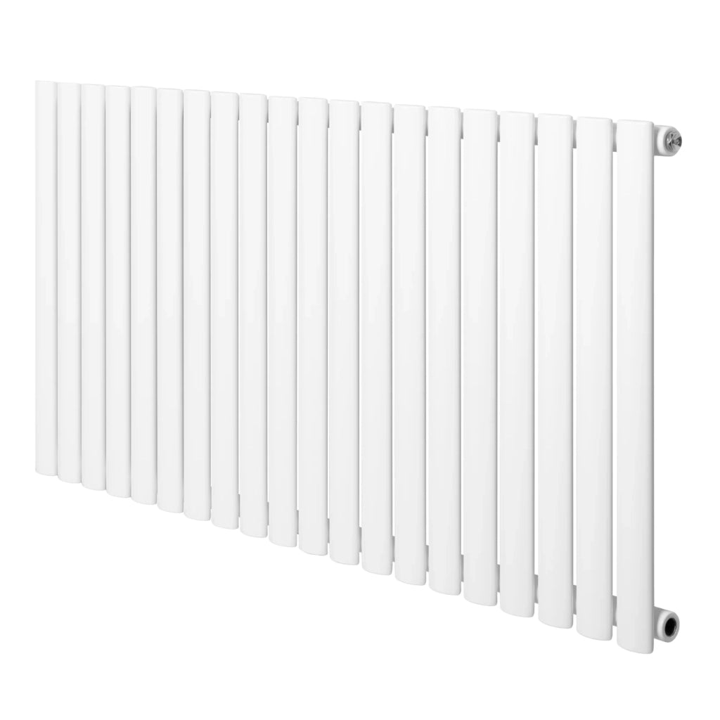 Radiatore Orizzontale Design Ovale Colonna Singola Bianco 600x1200 mm