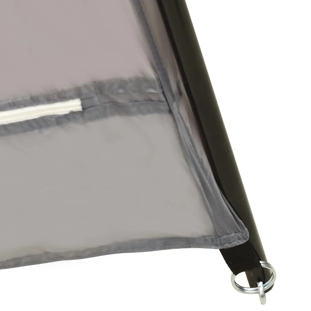 Tenda per Piscina in Tessuto 590x520x250 cm Grigia 93046