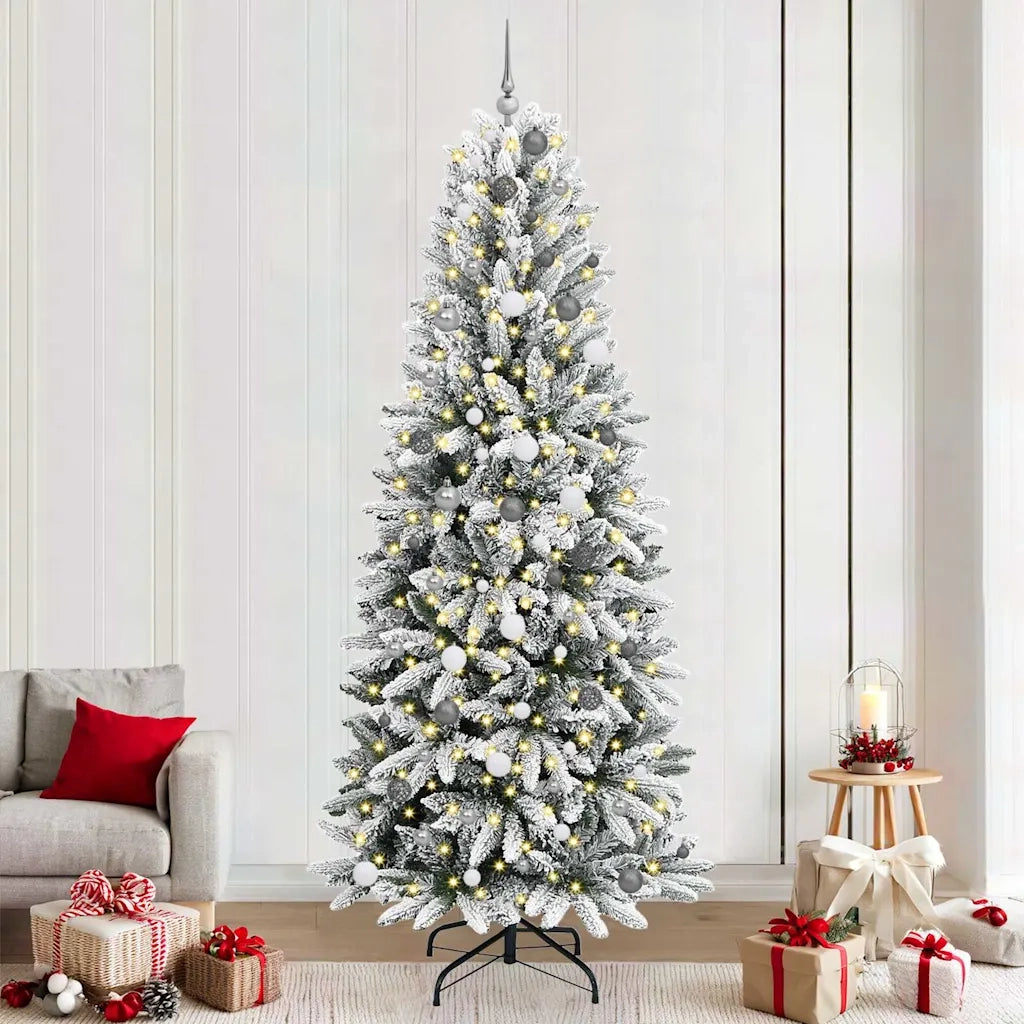 Albero di Natale artificiale con 300 LED Bianco 240 cm 3396068