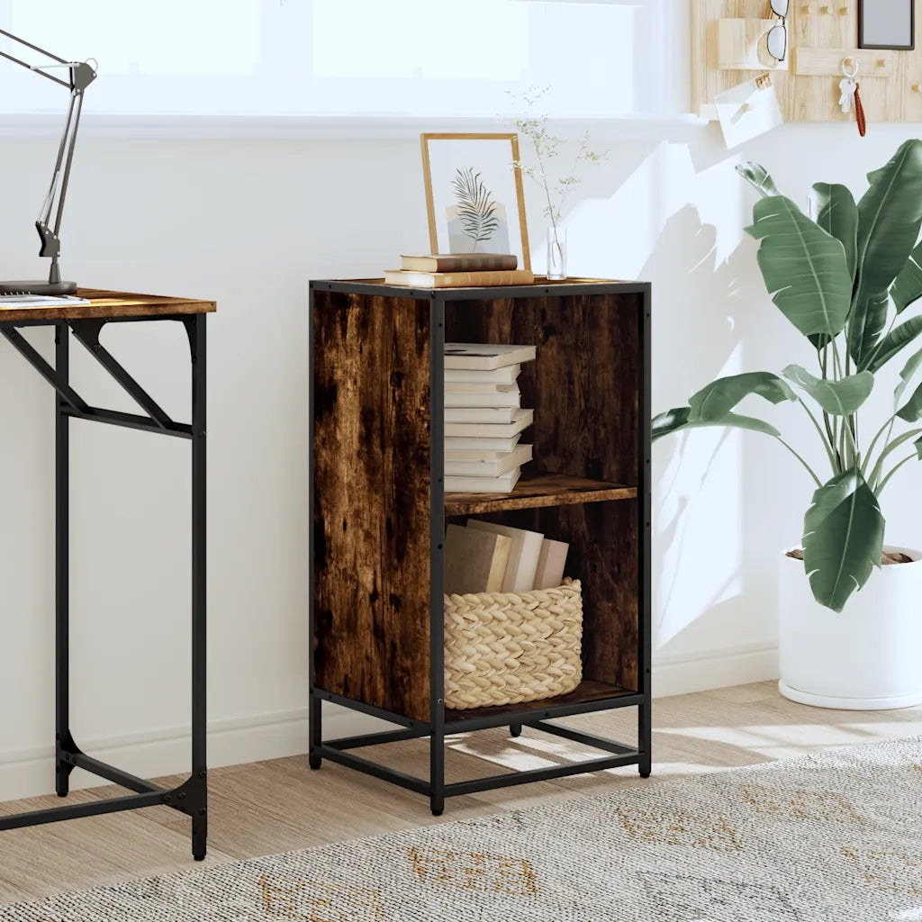 Libreria Rovere Fumo 40x35x76 cm in Legno Multistrato 849096
