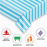 Tappeto Plastico Premium Acqua-Resistente 137 x 274 cm - Rettilineo - Resistente a Macchie e Rughette - Decorazioni per Feste e Compleanni - Tema Festival del Birra - 2 pezzi