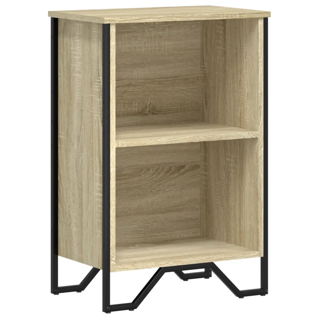 Libreria-Scaffale per Libri-Mobile di Stoccaggio Rovere Sonoma 50x31x74,5 cm in Legno Multistrato