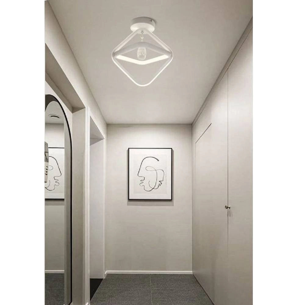 Trade Shop - Lampadario Led 25w Rombo Plafoniera Pendente Soffitto Luce 4000k 3000k 6500k Pn-03b -