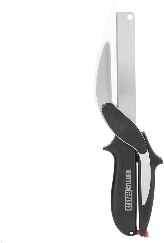 Bicchieriera multifunzionale 2-in-1 con forbici per verdure e cibo - Utensile da cucina.