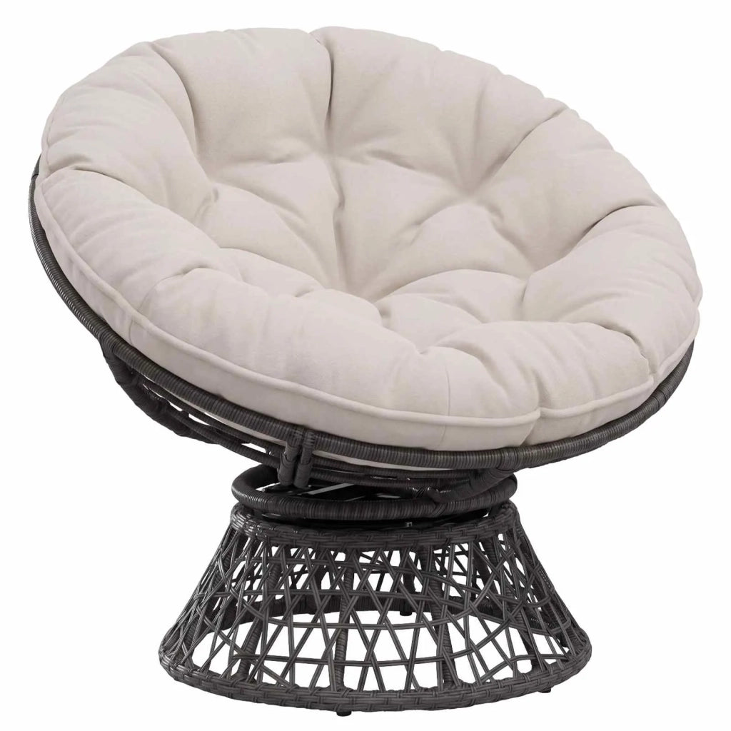 Cuscino per Sedia Appesa VIANEN 100% Poliestere Bianco 954013