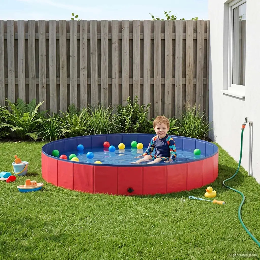 Piscina per bambini Rosso ?200 x 30 cm CFW1586832