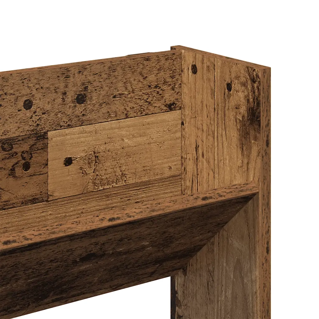 Scarpiera a Muro Legno Antico 80x18x90 cm in Legno Multistrato 856544