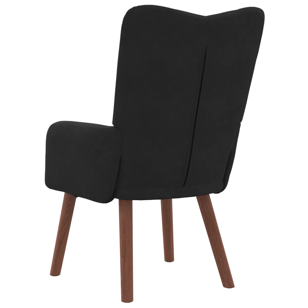 Sedia Rilassante  in Velluto Nero