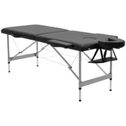 Poltrona Massaggiante Reclinabile Pieghevole ¨C Zephmum ¨C Nero 185x70x58-82 cm