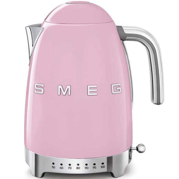 Smeg bollitore elettrico 50s style klf04pkeu capacità 1.7 litri potenza 2400 watt colore rosa - 8017709231606
