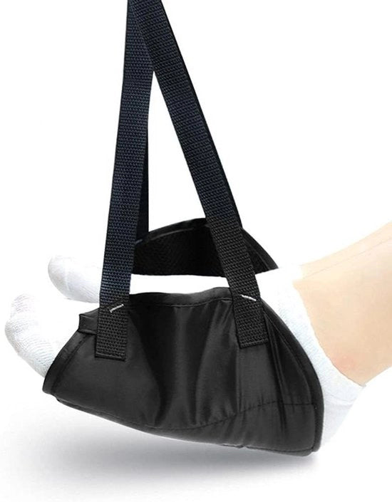 Cuscino per Piedi Portatile Regolabile per Aereo Ufficio e Casa per Ridurre la Fatica ai Piedi Nero BJ
