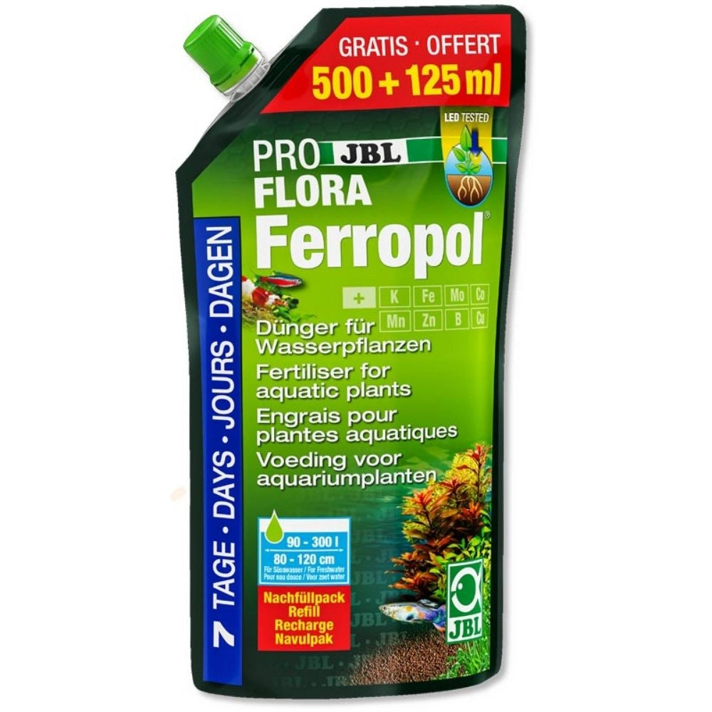 JBL ProFlora Ferropol - fertilizzante liquido completo con microelementi Formato: 625 ml (ricarica)