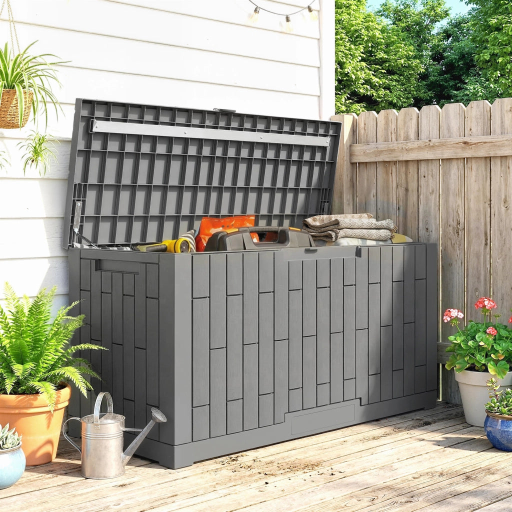 Coffre da Giardino ¨C zephmum ¨C Grigio, Resina, 122.5x56x62cm
