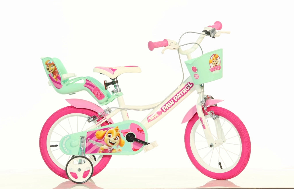 PAW PATROL  14", bicicletta per bambini, adatta ad etÃƒÂ  tra i 4 e i 6 anni, per altezza tra 100 e 120 cm, con cest