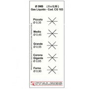 SERIE 5PZ UGELLI SPRUZZI 5 MB GPL PROPANO FORNELLI CUCINE UNIVERSALE PASSO 5MB - UNIVERSALE