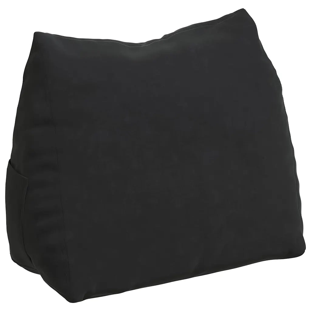Cuscino per Schiena Nero 60 x 20 x 50 cm Tessuto in Cords 42015054