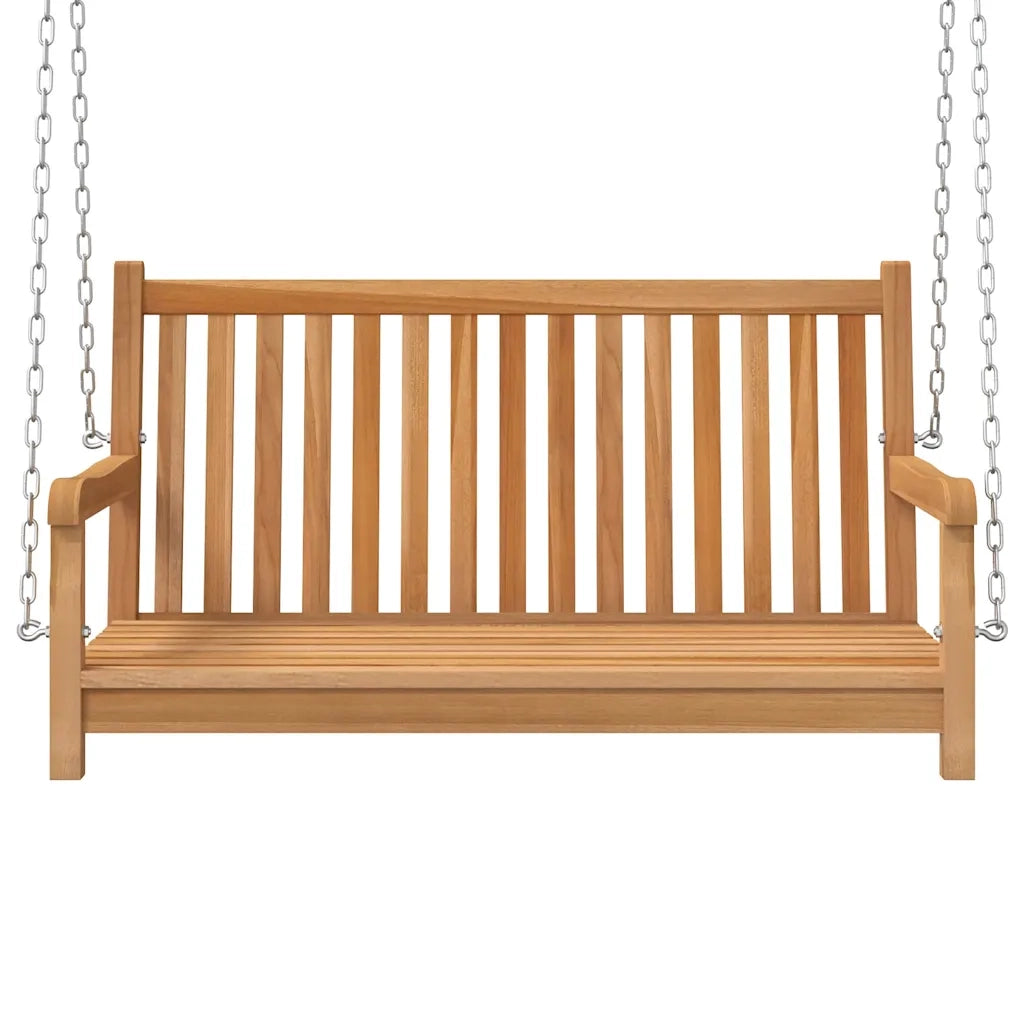Dondolo da Giardino in Legno Massello di Teak 114x60x64 cm 316628
