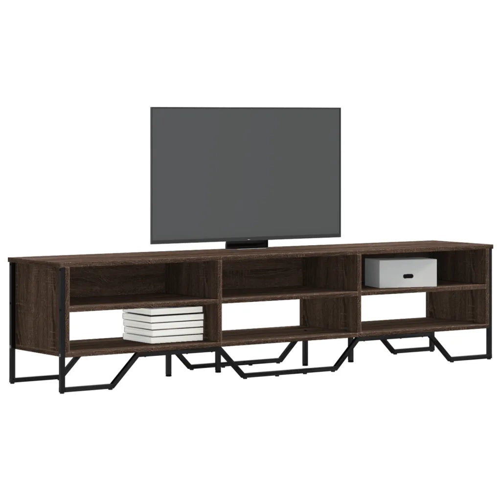 Mobile Porta TV-Mobile per TV-Credenza TV Rovere Marrone 180x34x41cm in Legno Multistrato