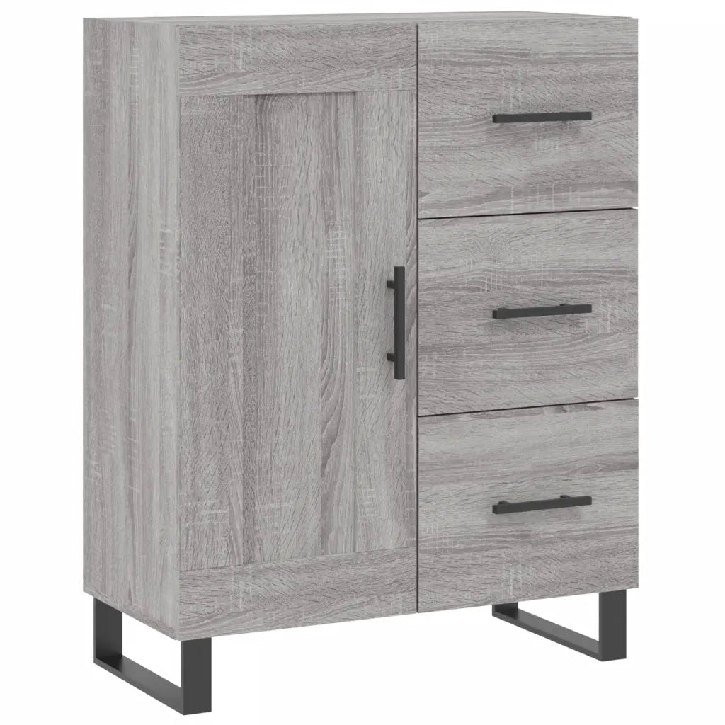Credenza | Madia | Buffet da pranzo | Armadio da pranzo Grigio Sonoma 69,5x34x180 cm in Legno Multistrato