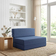 Divano Letto Pieghevole Blu 70 x 72 x 60 cm Tessuto