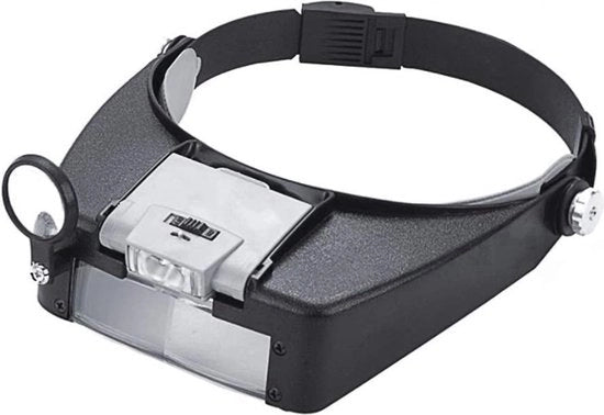 Brille con Illuminazione a Led - Occhiali di Ingrandimento - Lente di Ingrosso - Lente di Testa - 1.5X, 8.0X