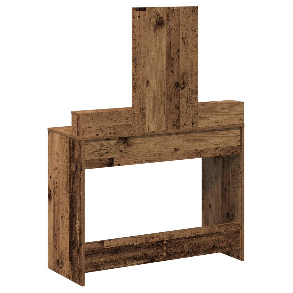 Toletta  con cassetti in legno vecchio 100x41x140 cm